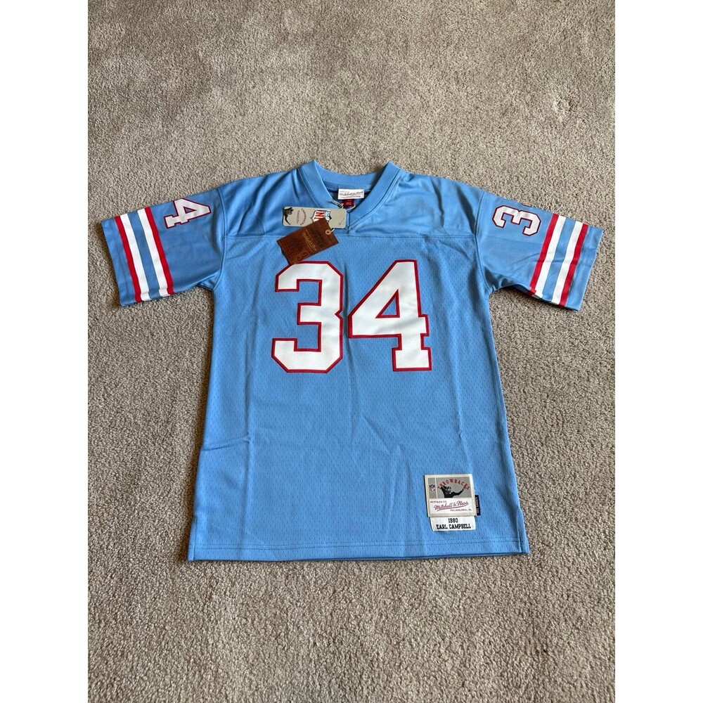 Earl Campbell Houston Oilers Mitchell and Ness NWT Youth NFL Jersey Size Large